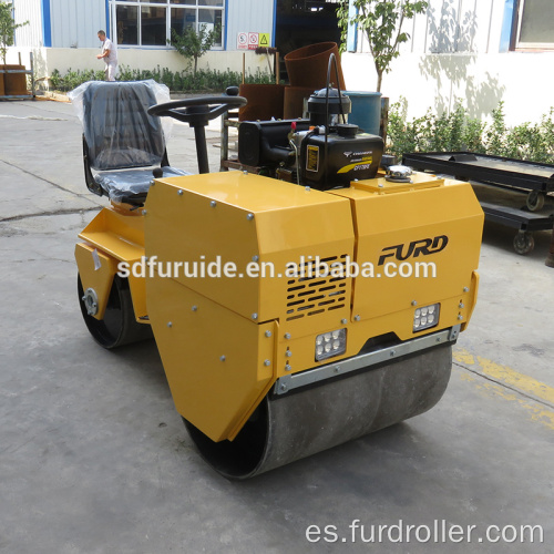 Nuevo modelo !!! FYL-855 Rodillo de camino vibratorio de tambores dobles pequeños Precio Rodillo de camino vibratorio de tambores dobles pequeños FYL-855